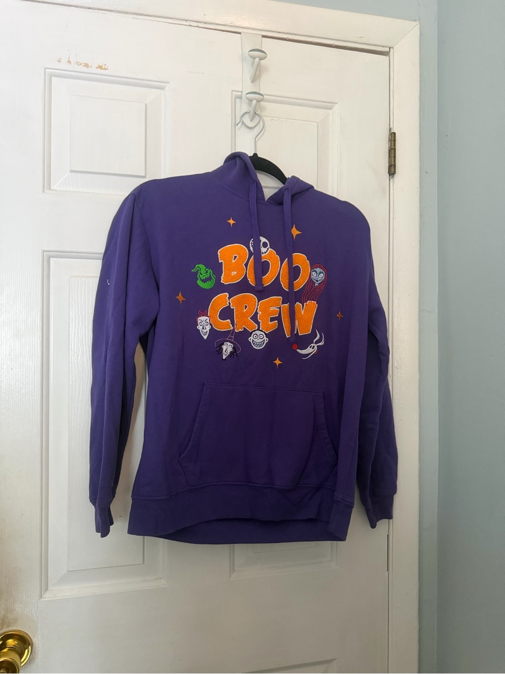 Disney Nightmare Before Christmas Boo Crew Purple Hoodie Large